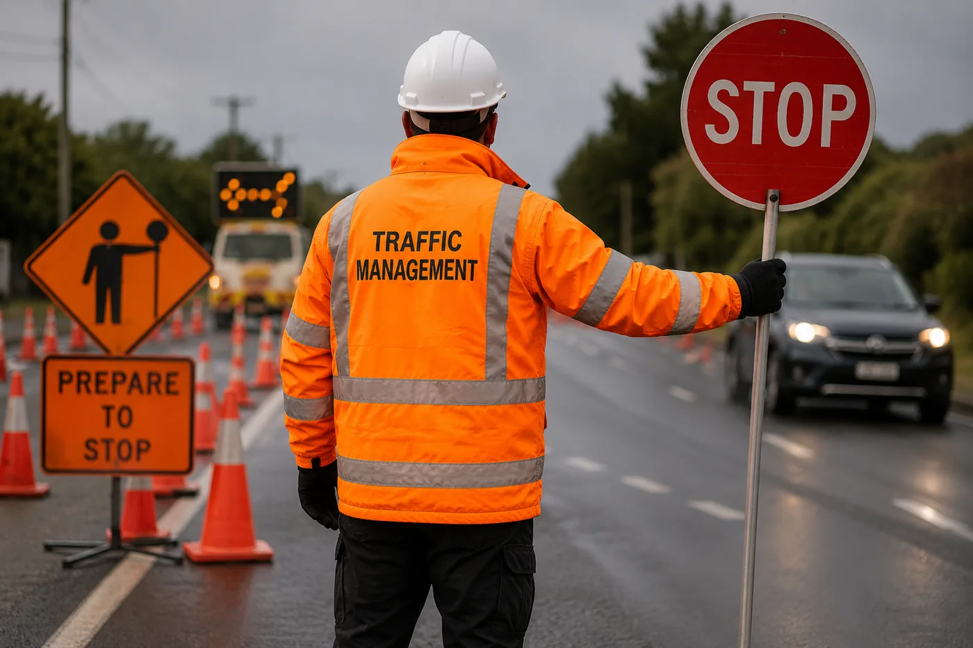 Temporary traffic management preparation